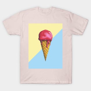 Raspberry Ice-cream Cone T-Shirt